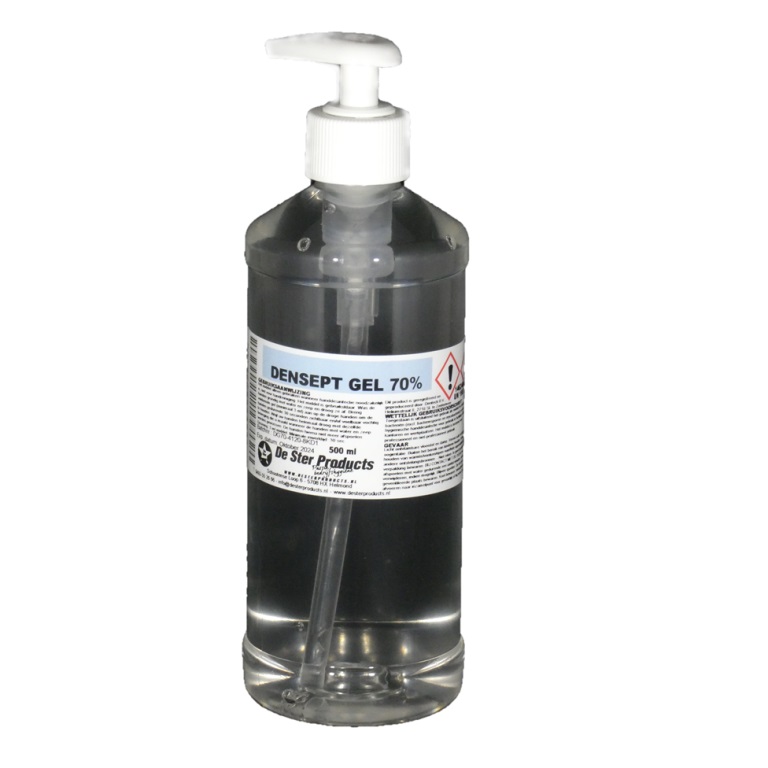 De Ster Bedrijfshygiëne Desinfecterende handgel 500ml.