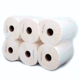 De Ster Bedrijfshygiëne Papieren systeemrol maxi 2-laags